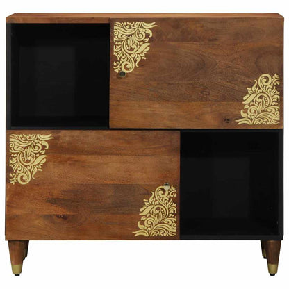 Credenza Marrone 80 x 33.5 x 75 cm Legno massello di mango