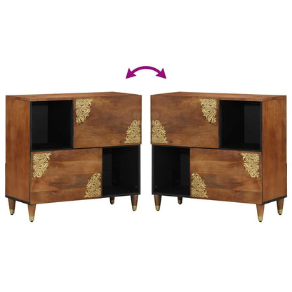 Credenza Marrone 80 x 33.5 x 75 cm Legno massello di mango