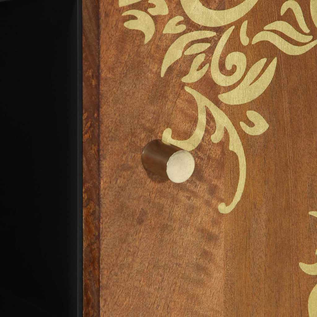 Credenza Marrone 90 x 33.5 x 75 cm Legno massello di mango