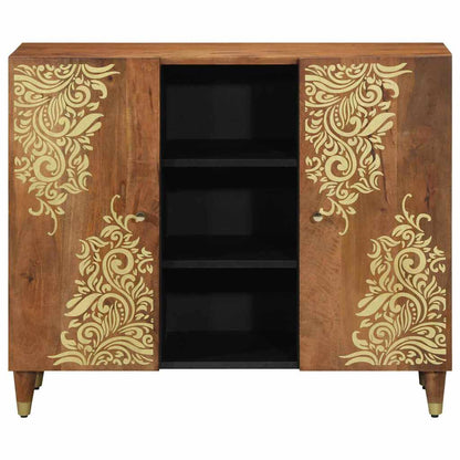 Credenza Marrone 90 x 33.5 x 75 cm Legno massello di mango