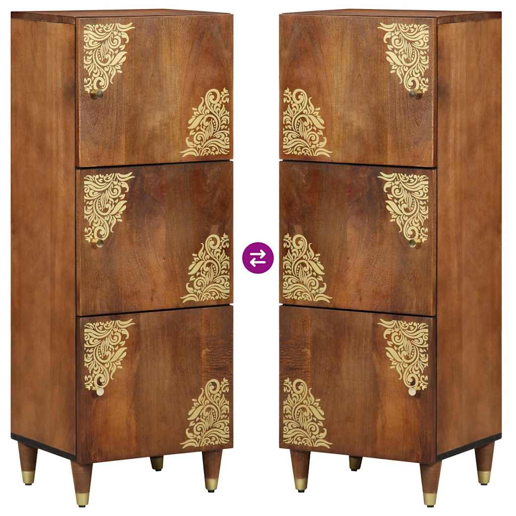 Credenza Marrone 40 x 33.5 x 110 cm Legno massello di mango