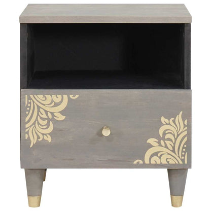 Armadio da Notte con cassetto 2 pcs Grigio 40 x 33 x 46 cm