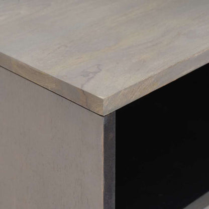 Armadio da Notte Grigio 50 x 33 x 62 cm legno massello di mango