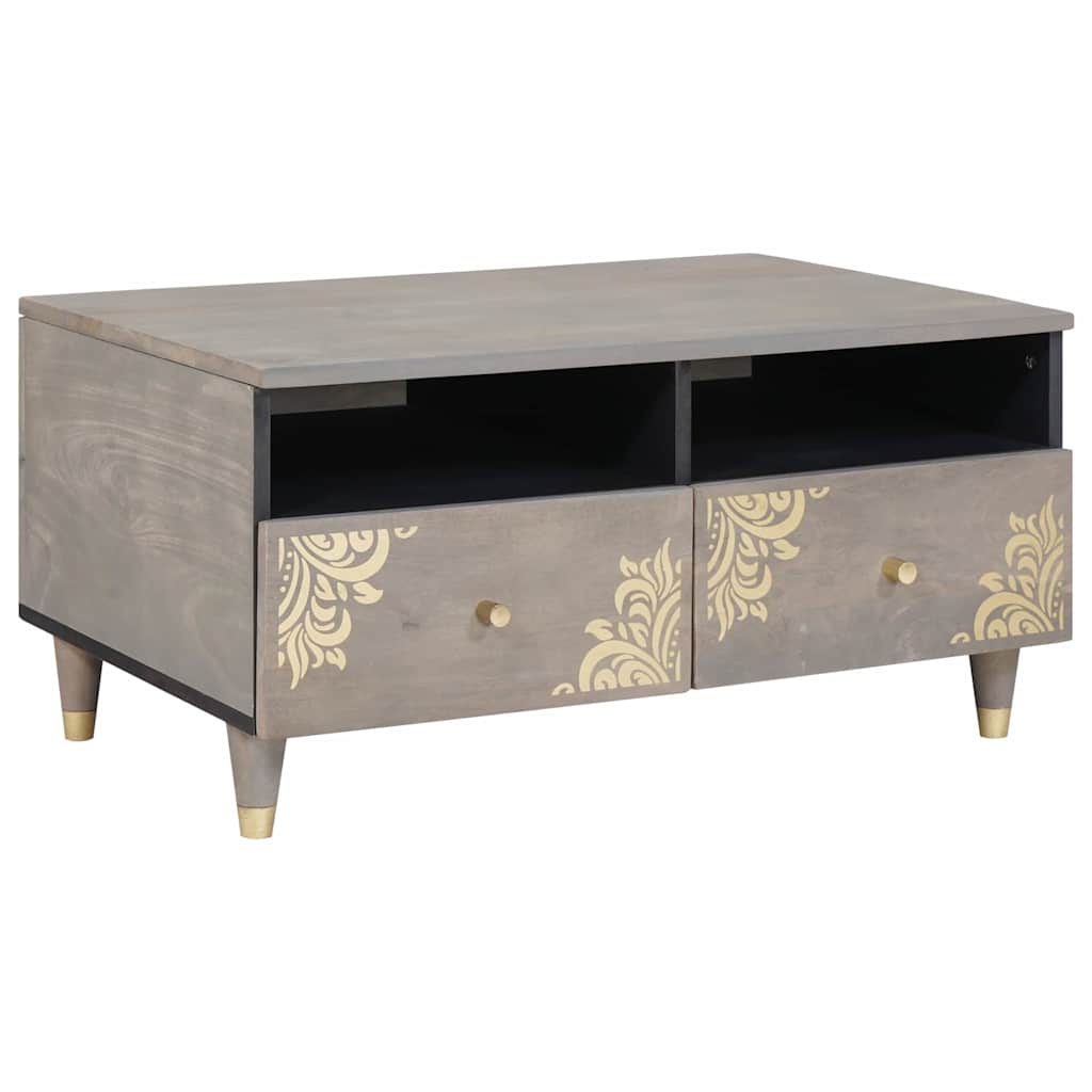 Tavolino da salotto con cassetto Grigio 80 x 54 x 40 cm | homemem39