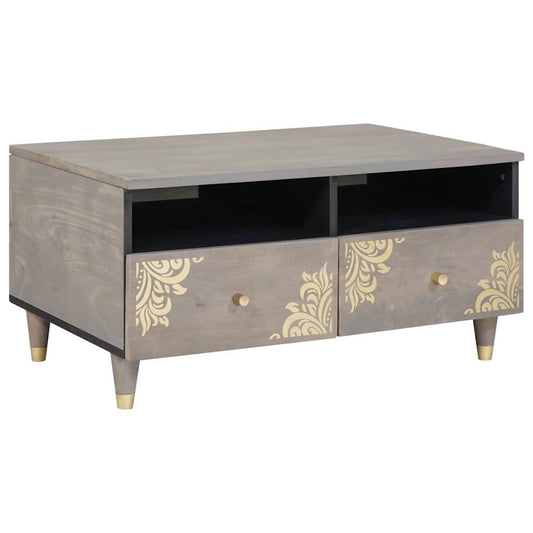 Tavolino da salotto con cassetto Grigio 80 x 54 x 40 cm | homemem39
