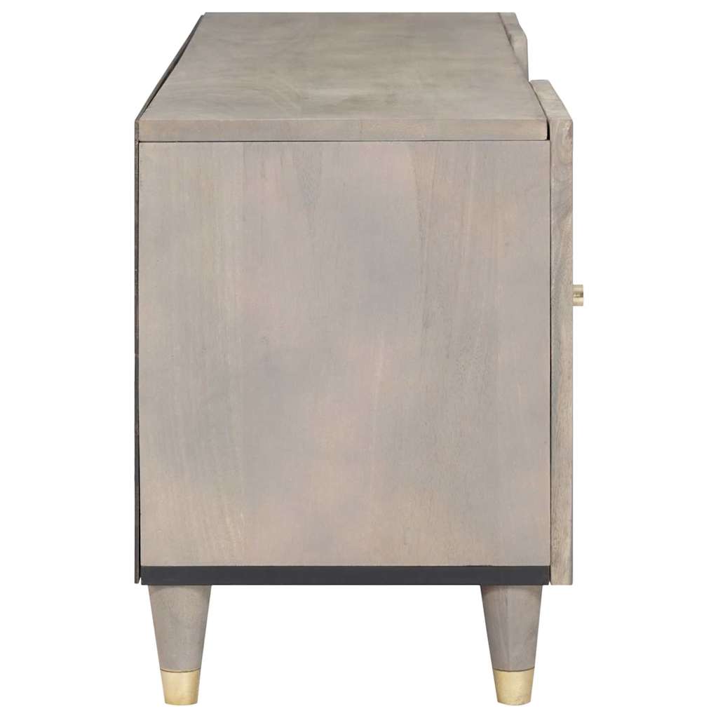 Mobile TV con cassetto Grigio e Oro 105 x 33.5 x 46 cm