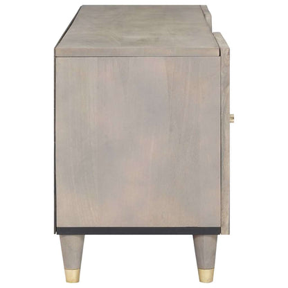 Mobile TV con cassetto Grigio e Oro 105 x 33.5 x 46 cm