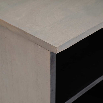 Mobile TV con cassetto Grigio e Oro 100 x 33.5 x 46 cm