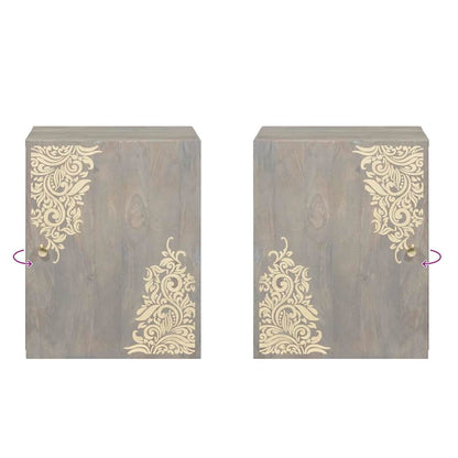 Armadietto a muro Montaggio a parete Grigio 38 x 33 x 48 cm | homemem39