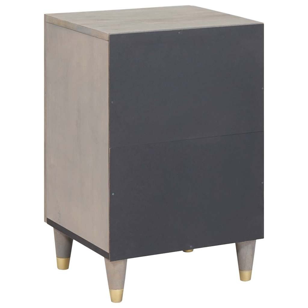 Mobile da Bagno Grigio 38 x 33 x 58 cm Legno di mango massello | homemem39