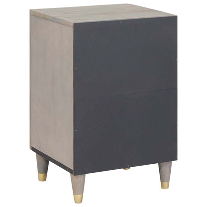 Mobile da Bagno Grigio 38 x 33 x 58 cm Legno di mango massello | homemem39