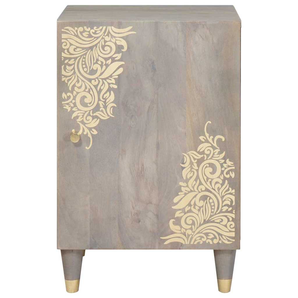 Mobile da Bagno Grigio 38 x 33 x 58 cm Legno di mango massello | homemem39