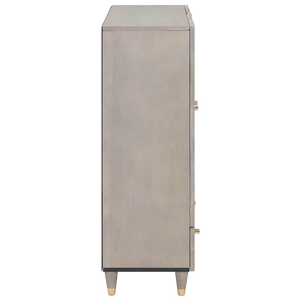 Credenza con lo scaffale Grigio e Oro 60 x 33,5 x 100 cm