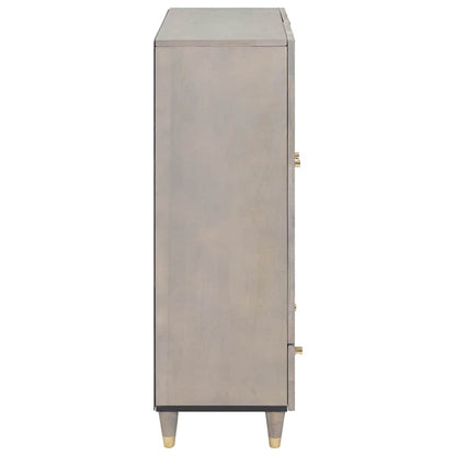 Credenza con lo scaffale Grigio e Oro 60 x 33,5 x 100 cm