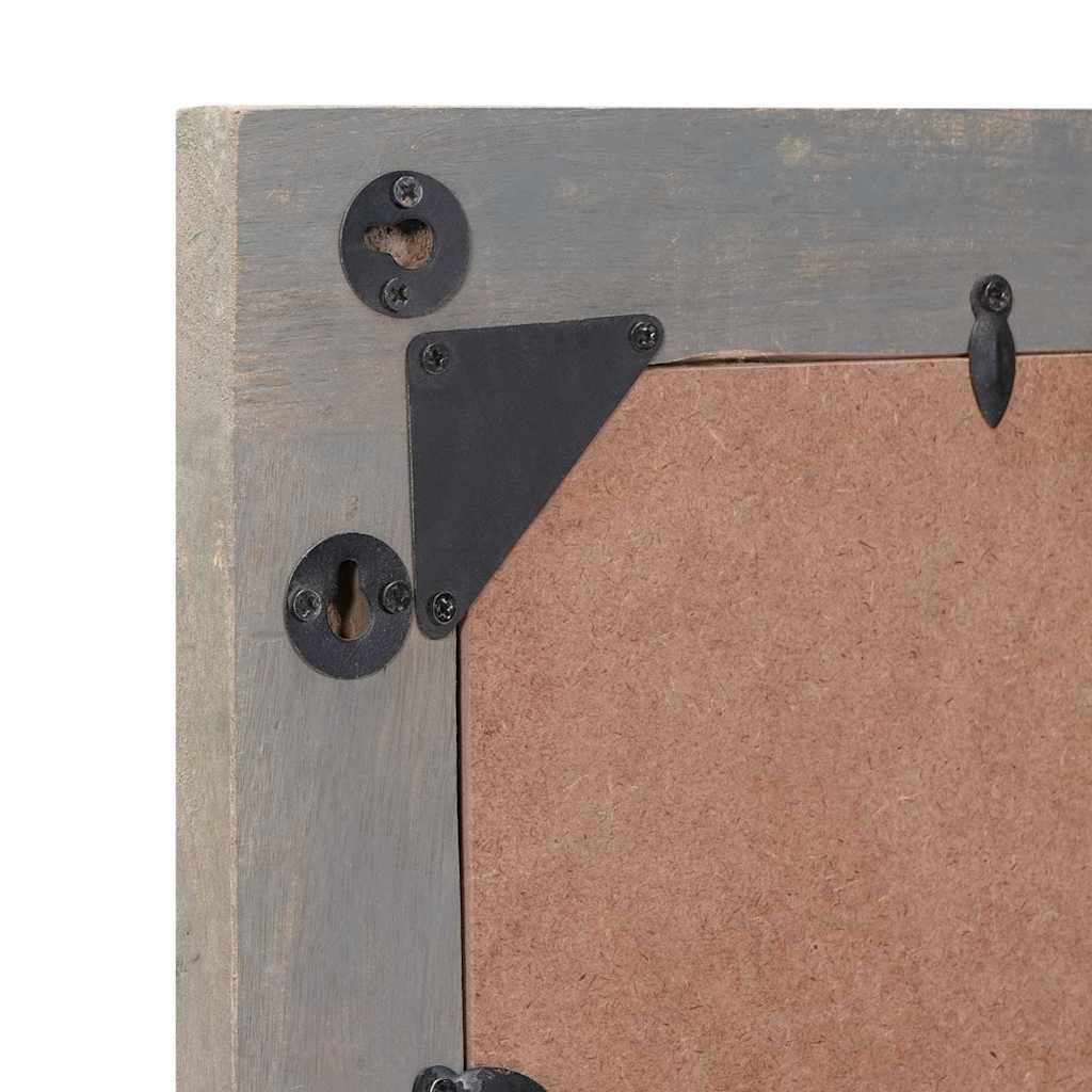 Specchio da bagno con specchio Grigio 70 x 50 x 2,5 cm | homemem39