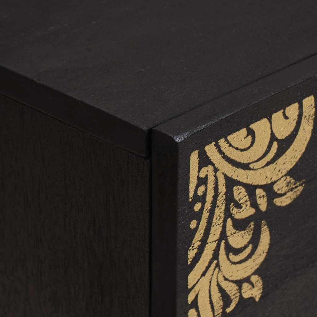 Armadio da Notte con cassetto 2 pcs Nero 40 x 33 x 46 cm | homemem39