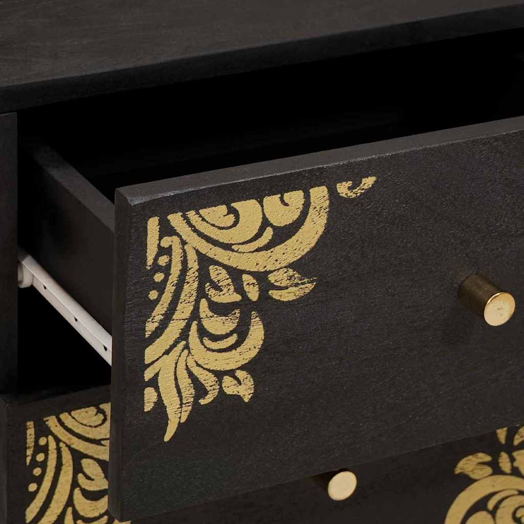 Armadio da Notte con cassetto 2 pcs Nero 40 x 33 x 46 cm | homemem39