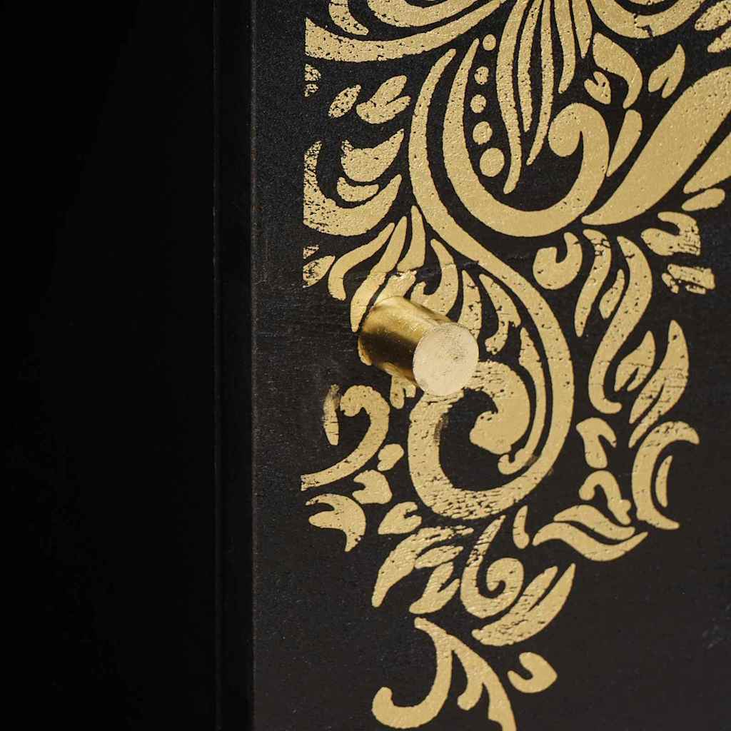 Tavolino da salotto Nero 80 x 50 x 40 cm