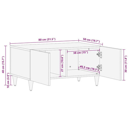 Tavolino da salotto Nero 80 x 50 x 40 cm | homemem39