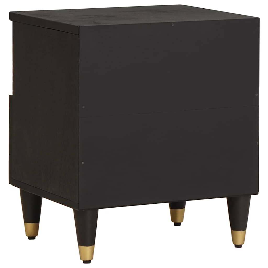 Armadio da Notte con cassetto 2 pcs Nero 40 x 33 x 46 cm | homemem39