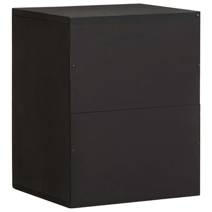 Armadietto a muro Nero 38 x 33 x 48 cm Legno di mango massello | homemem39