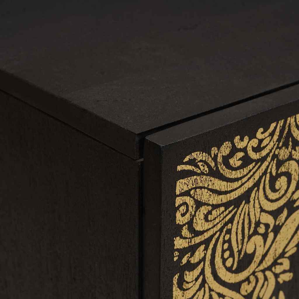 Mobile da Bagno Nero 38 x 33 x 58 cm Legno di mango massello | homemem39