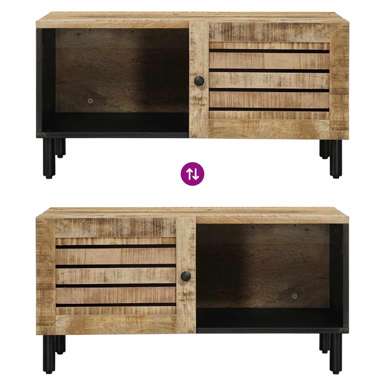 Tavolino da salotto Naturale 80 x 50 x 40 cm | homemem39