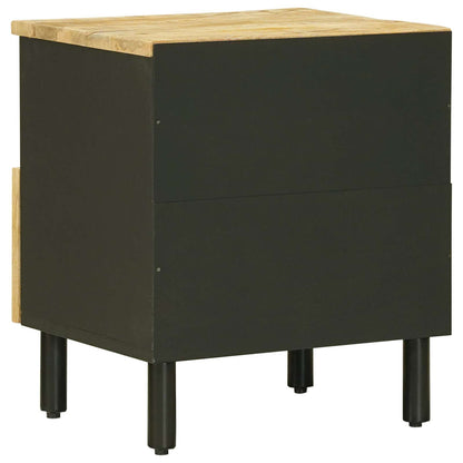 Comodino 2 pz Naturale 40 x 33 x 46 cm Legno di mango massello | homemem39