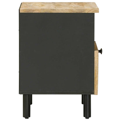 Comodino 2 pz Naturale 40 x 33 x 46 cm Legno di mango massello | homemem39