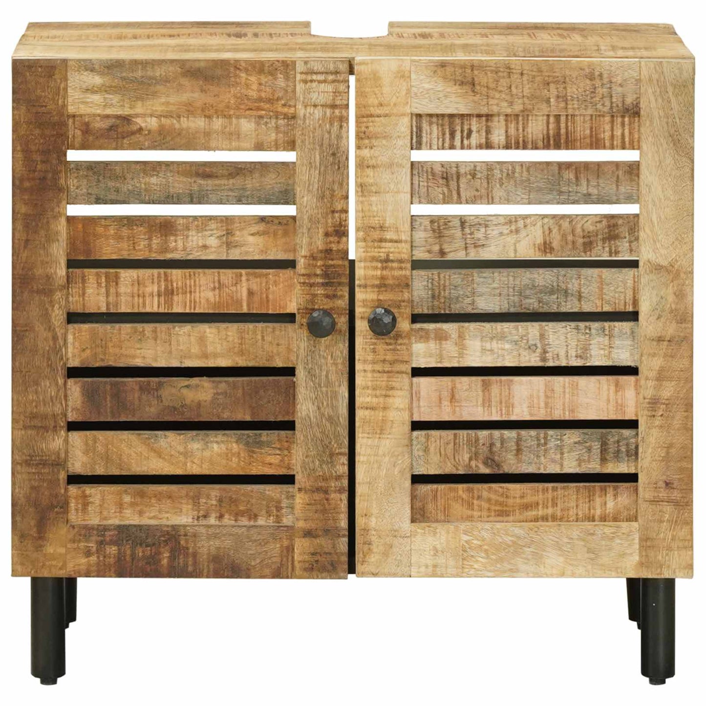 Armadio sottolavello con porta Marrone e Nero 62 x 33 x 58 cm | homemem39