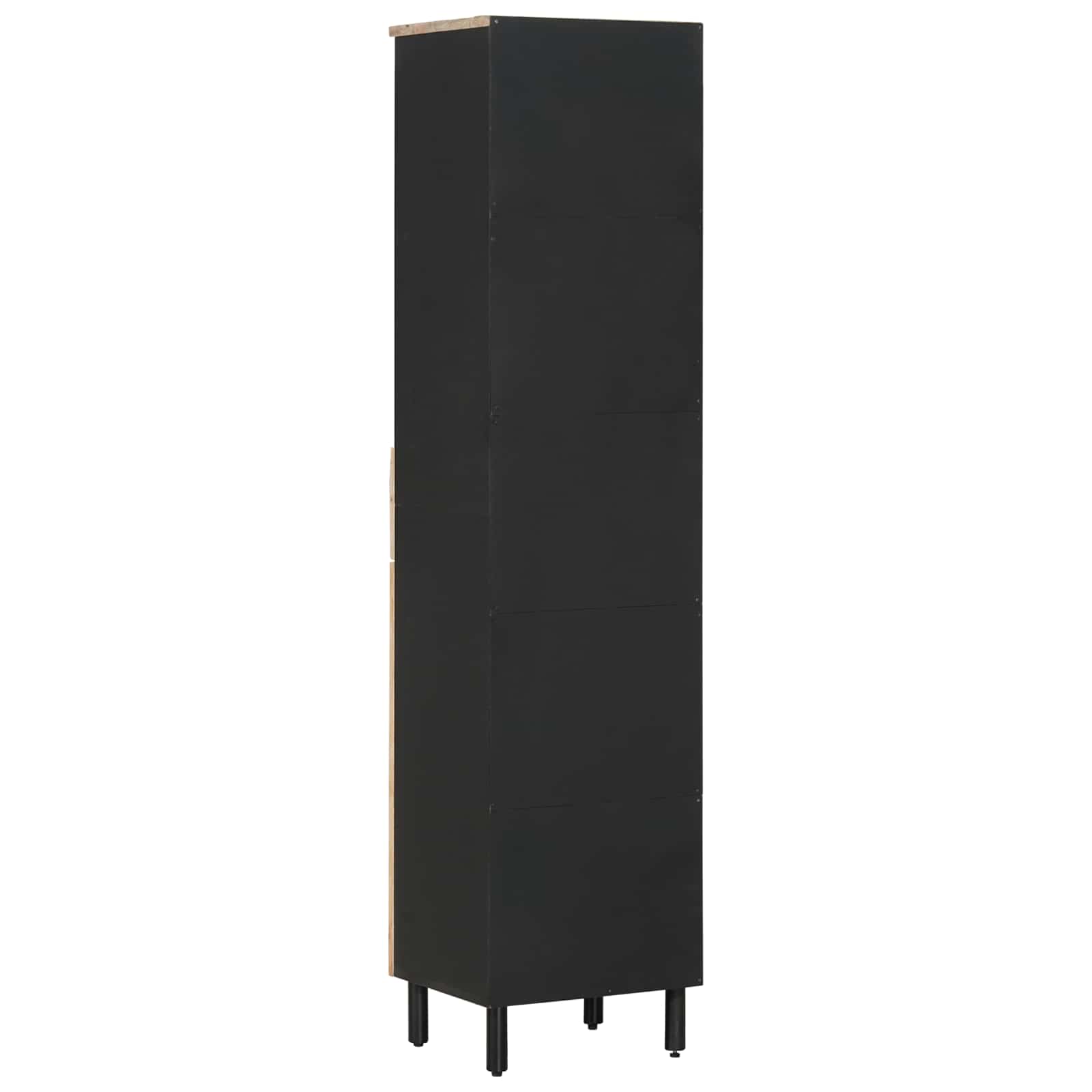 Mobile da Bagno con cassetto Marrone e Nero 38 x 33,5 x 160 cm | homemem39