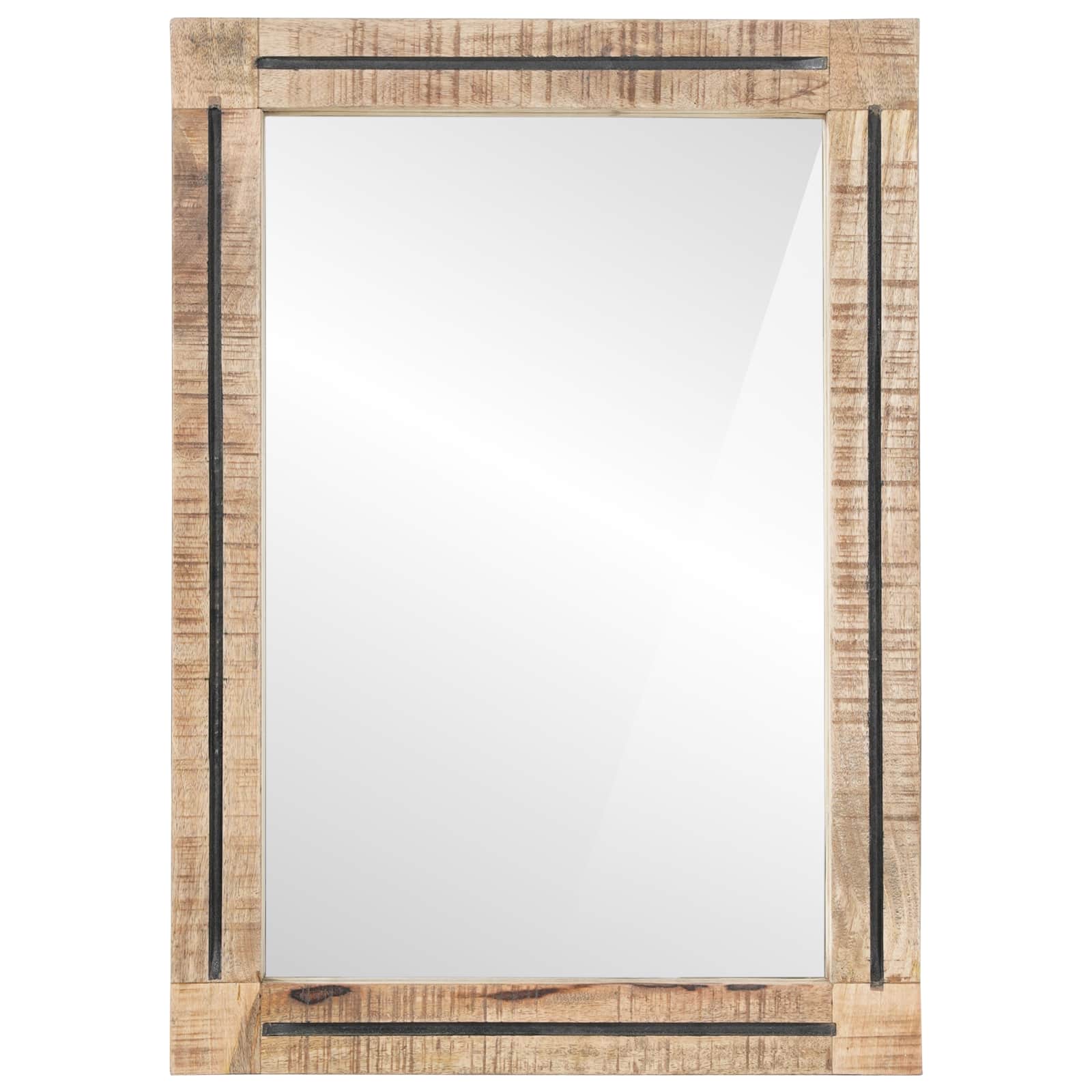 Specchio Montaggio a parete Marrone e Nero 70 x 50 x 3 cm Vetro | homemem39