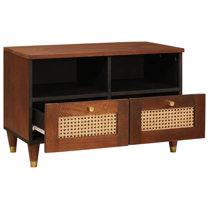 Mobile TV Marrone 70 x 33,5 x 46 cm Legno di mango massello | homemem39