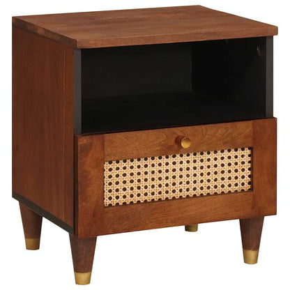Armadio da Notte con cassetto Marrone 40 x 33 x 46 cm | homemem39