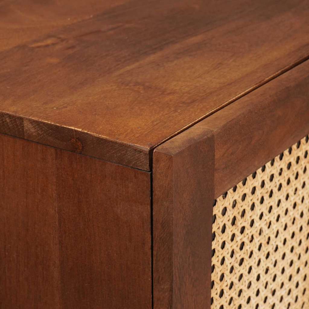 Mobile Alto Marrone 60 x 33,5 x 100 cm Legno di mango massello