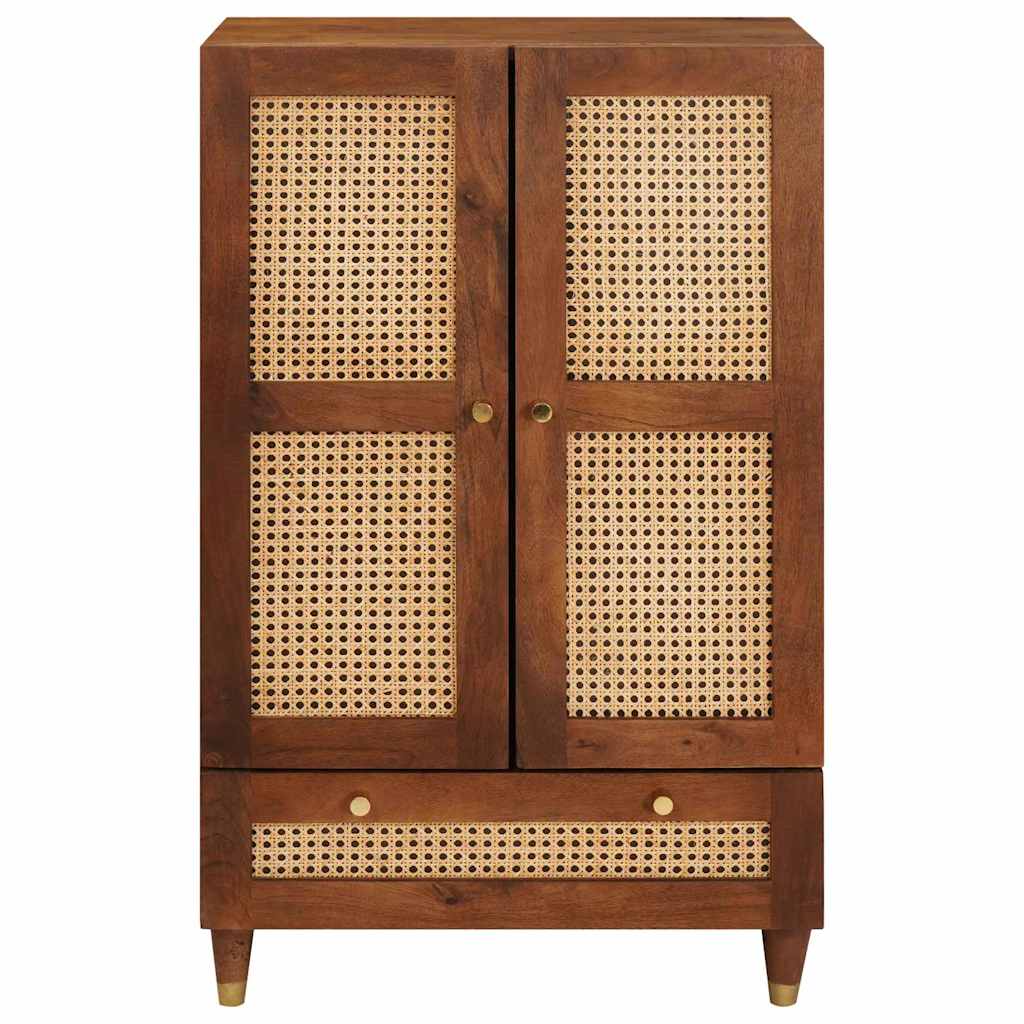 Mobile Alto Marrone 60 x 33,5 x 100 cm Legno di mango massello