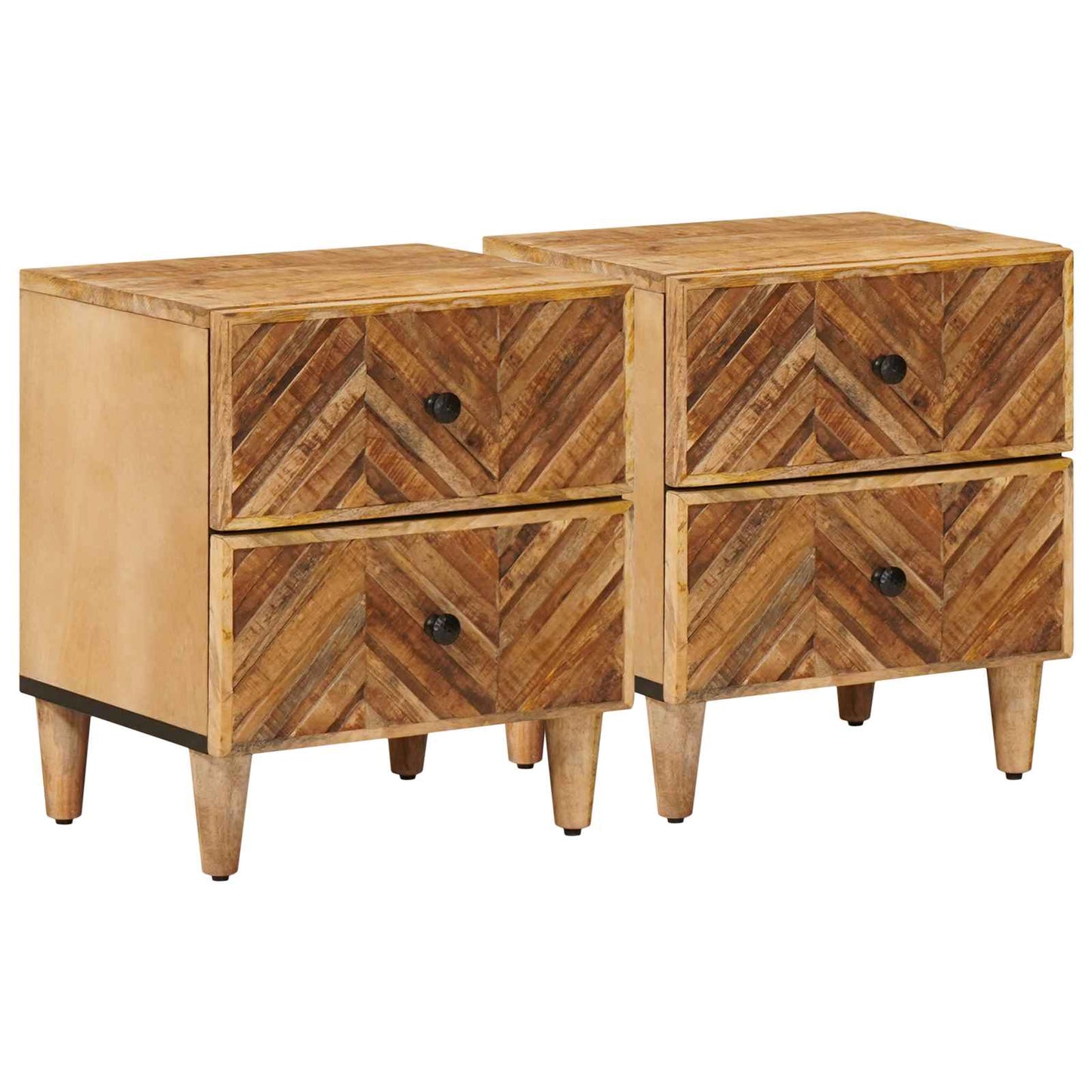 Comodino 2 pcs Marrone 40 x 33,5 x 46 cm | homemem39