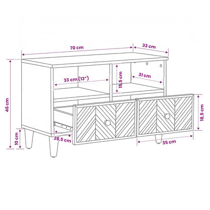 Armadi di Stoccaggio con cassetto Marrone 70 x 33,5 x 46 cm | homemem39