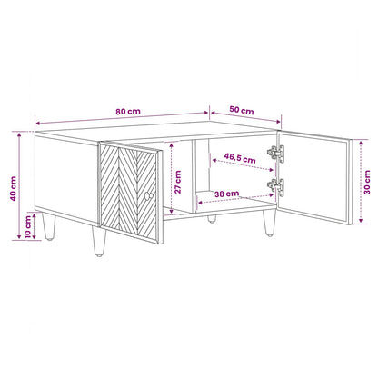 Tavolino da salotto Marrone 80 x 50 x 40 cm | homemem39
