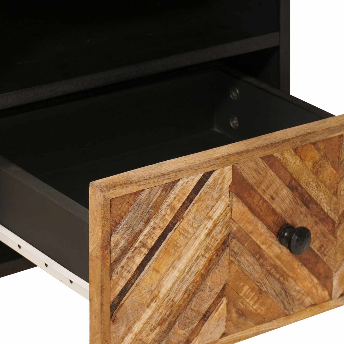 Comodino 2 pcs Marrone 50 x 33 x 60 cm Legno di mango massello | homemem39