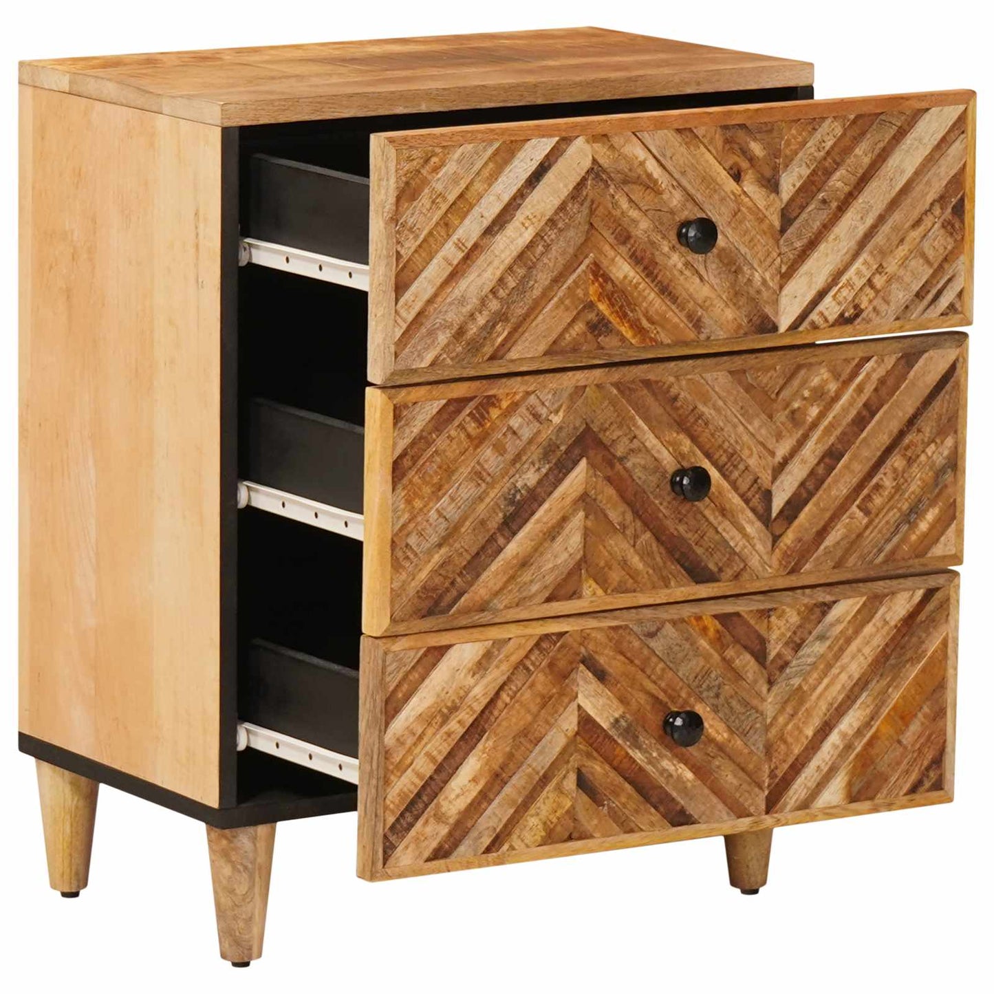 Comodino Marrone 50 x 33 x 60 cm Legno di mango massello | homemem39