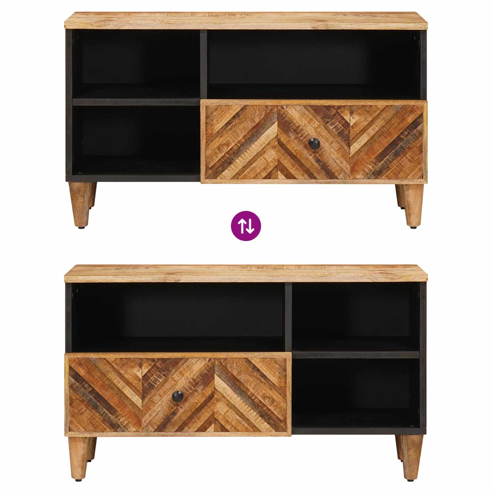 Armadi di Stoccaggio con cassetto Marrone 80 x 33,5 x 46 cm | homemem39
