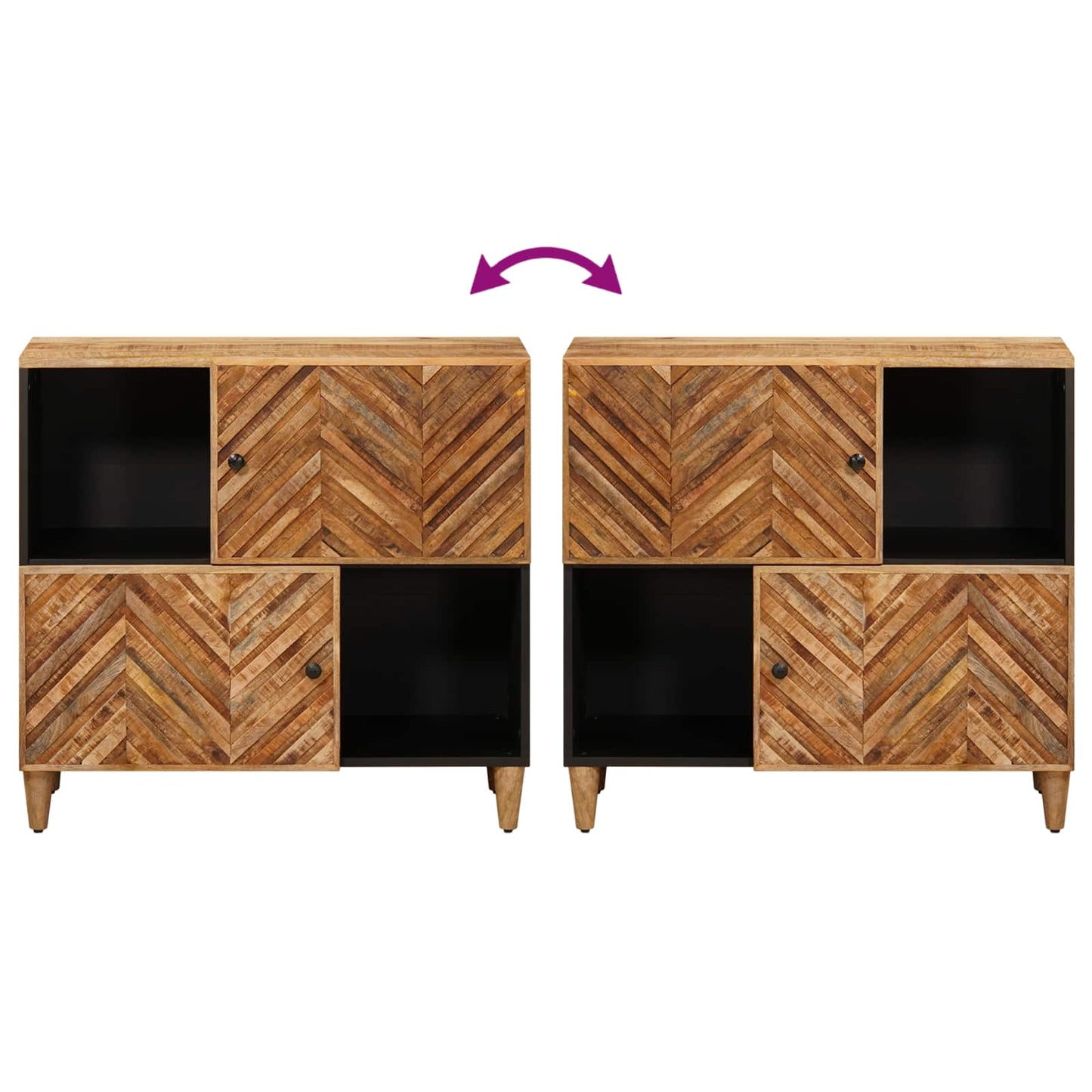 Armadi di Stoccaggio con porta Marrone 80 x 33,5 x 75 cm | homemem39
