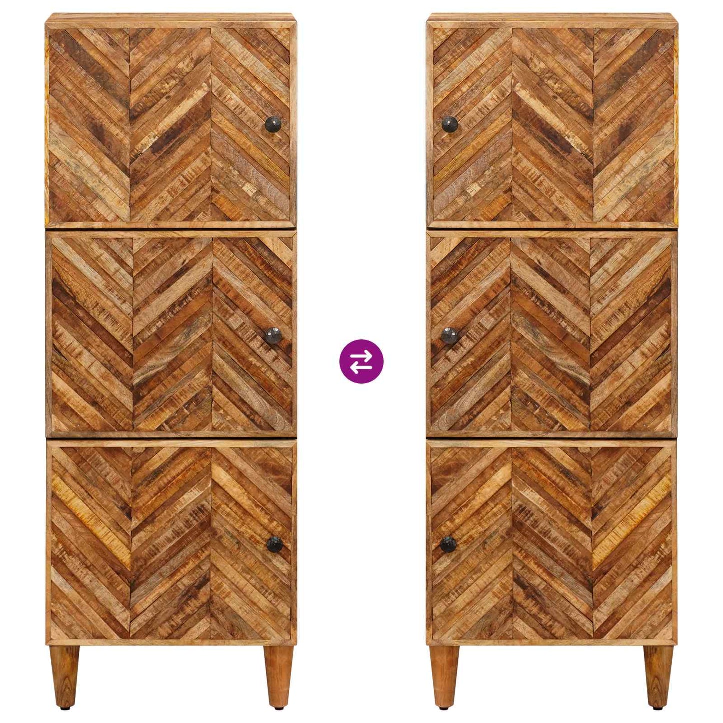 Armadi di Stoccaggio con porta Marrone 40 x 33,5 x 110 cm | homemem39