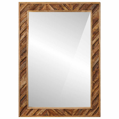 Specchio Montaggio a parete Marrone 70 x 50 x 3 cm Vetro | homemem39