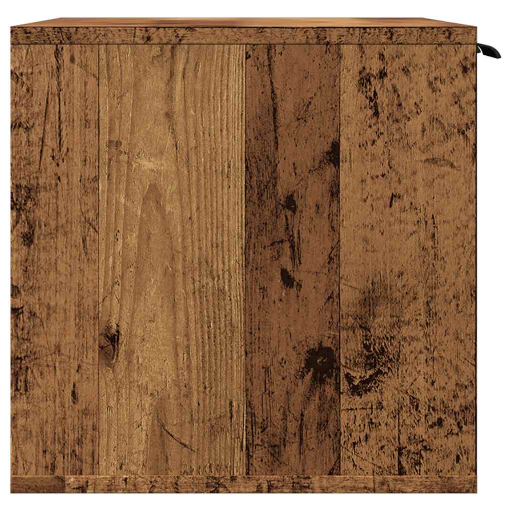 Recinto Lettiera Gatti Legno Vecchio 60x40x40 cm in Truciolato | homemem39