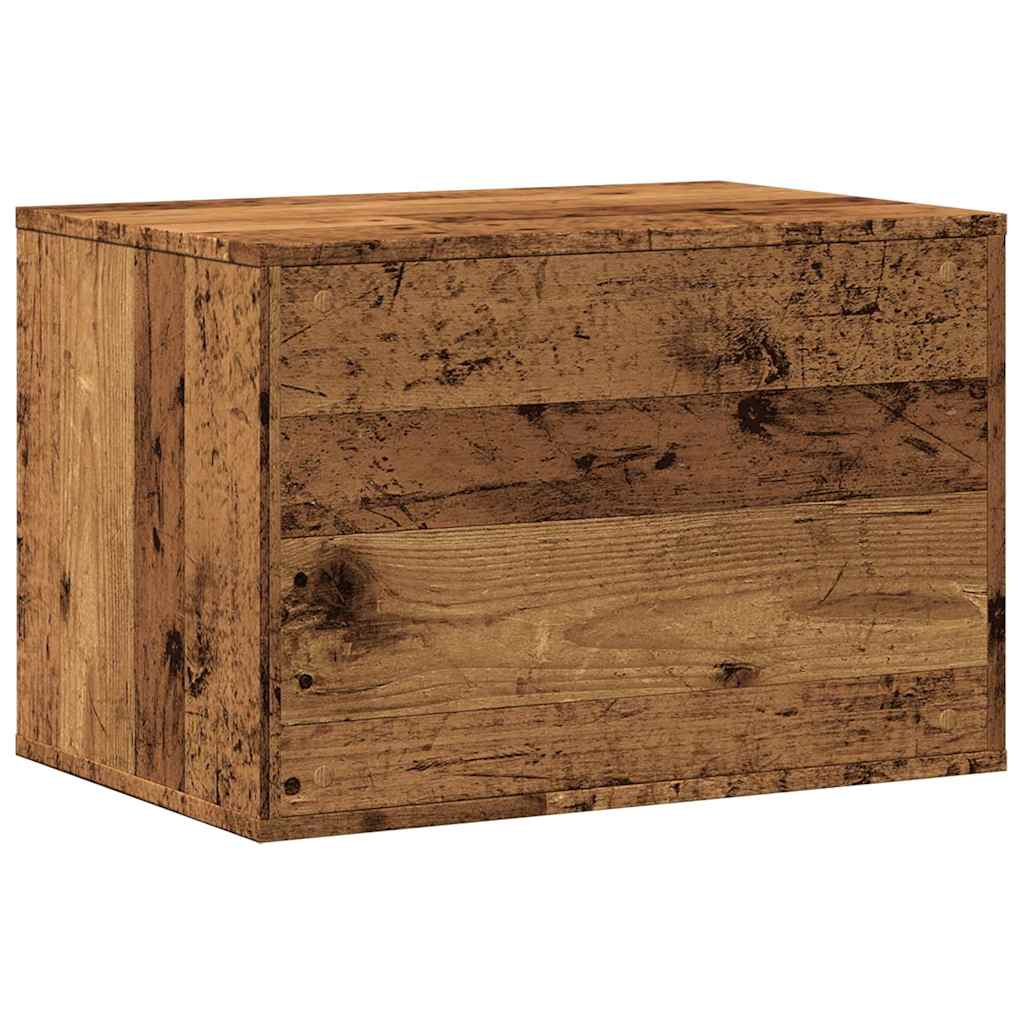 Recinto Lettiera Gatti Legno Vecchio 60x40x40 cm in Truciolato | homemem39