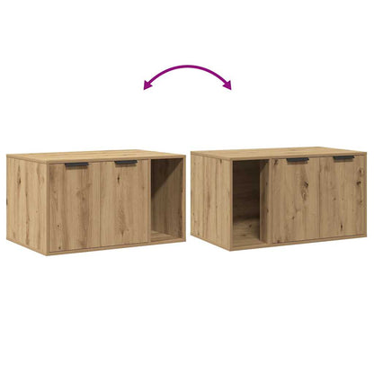 Recinto Lettiera Rovere Artigianale 80x50x45 cm in Truciolato | homemem39