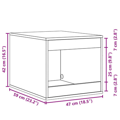 Recinto Lettiera Gatti Grigio Sonoma 47x59x42 cm in Truciolato | homemem39