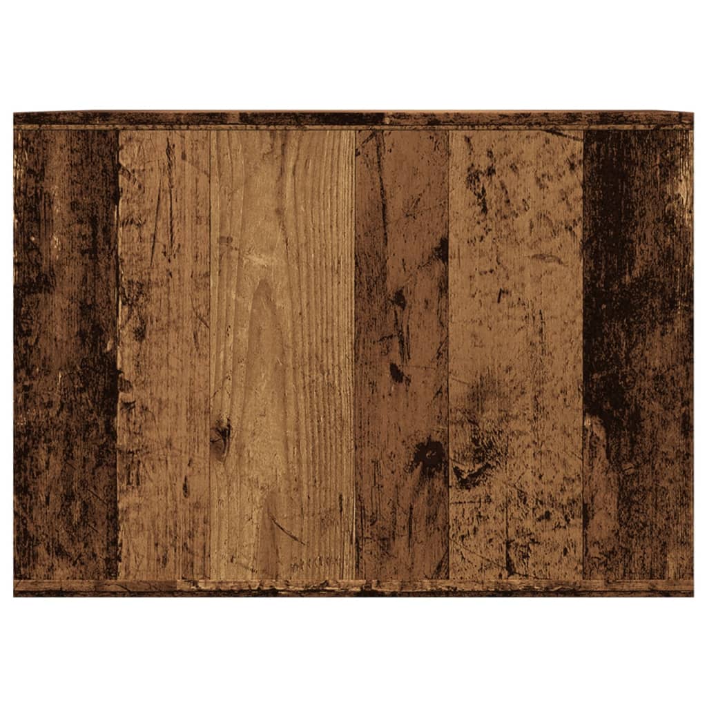 Recinto Lettiera Gatti Legno Vecchio 47x59x42 cm in Truciolato